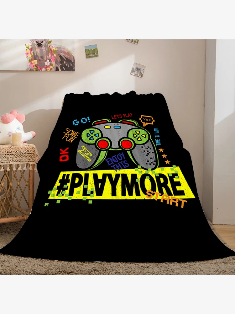 

Blanket Knee Sofa gamers Warm Camping Custom Nap Microfiber Children Bedroom Living Room Decor Portable Fluffy Soft Blankets