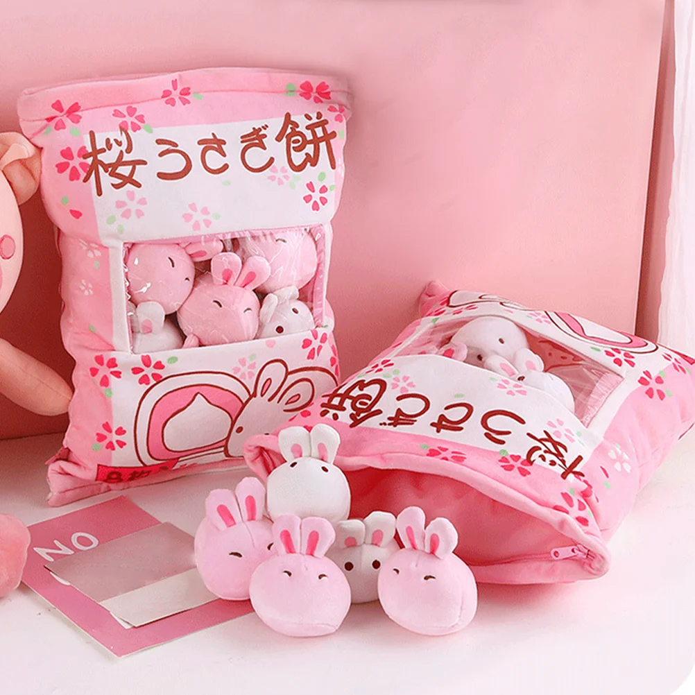 Bunny Throw Pudding Stuffed Animal Pillow Rabbit Children&rsquo;s Toys Year of The