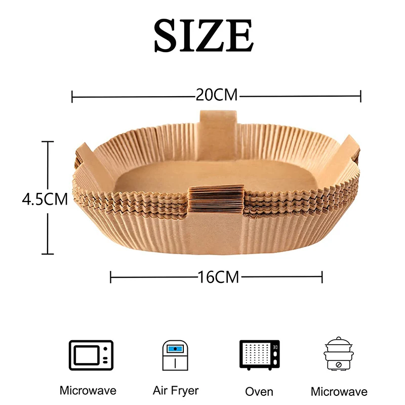 Papier sulfurisé pour friteuse à air, papier de cuisson pour poulet, forme  d'escalade, cuisine, gril