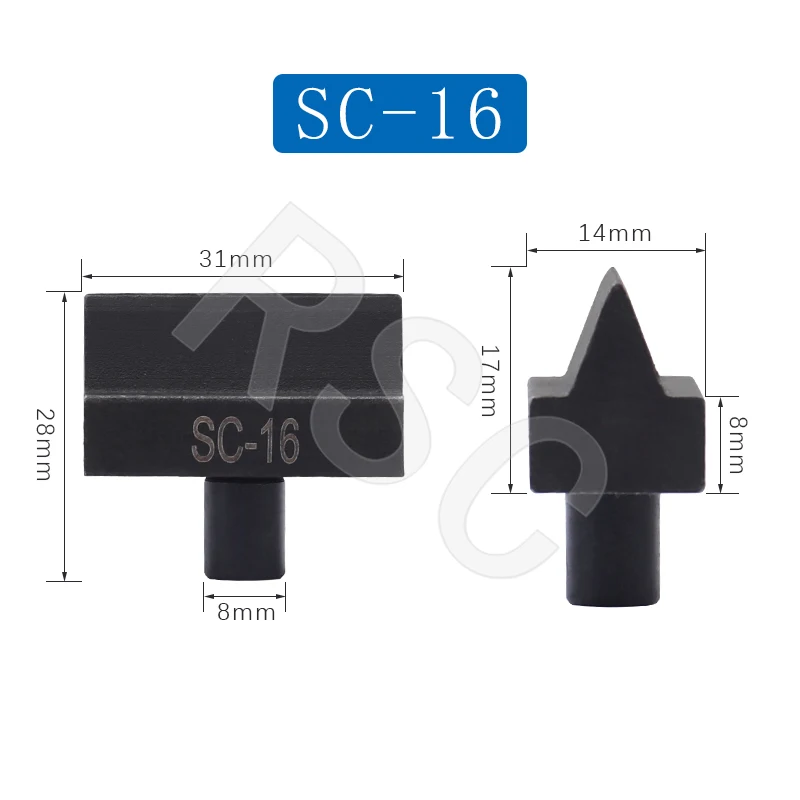 유압 커터 헤드 SC-12 SC-16 SC-22 SC-25 유압 강철 전단 블레이드 용 1 쌍 유압 철근 전단 블레이드
