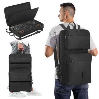Zaino DJ per Pioneer DDJ-400 DDJ-FLX4/Roland DJ-202, Custodia da Trasporto per Controller DJ con Tracolla Regolabile, Borsa da Viaggio