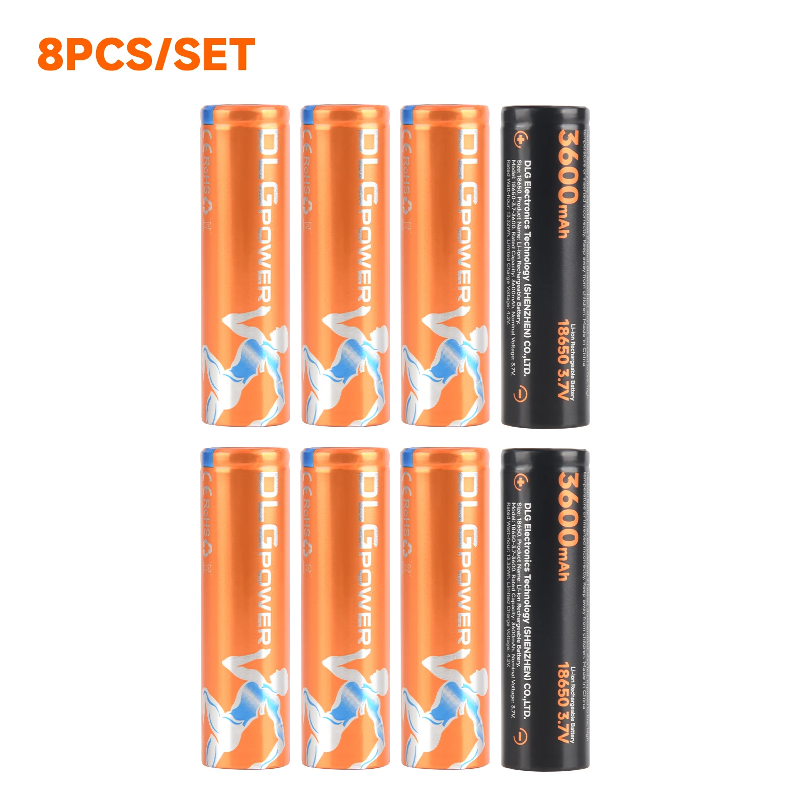 High-Capacity 3.7V 18650 Lithium-Ion Rechargeable Battery for Versatile Electronics