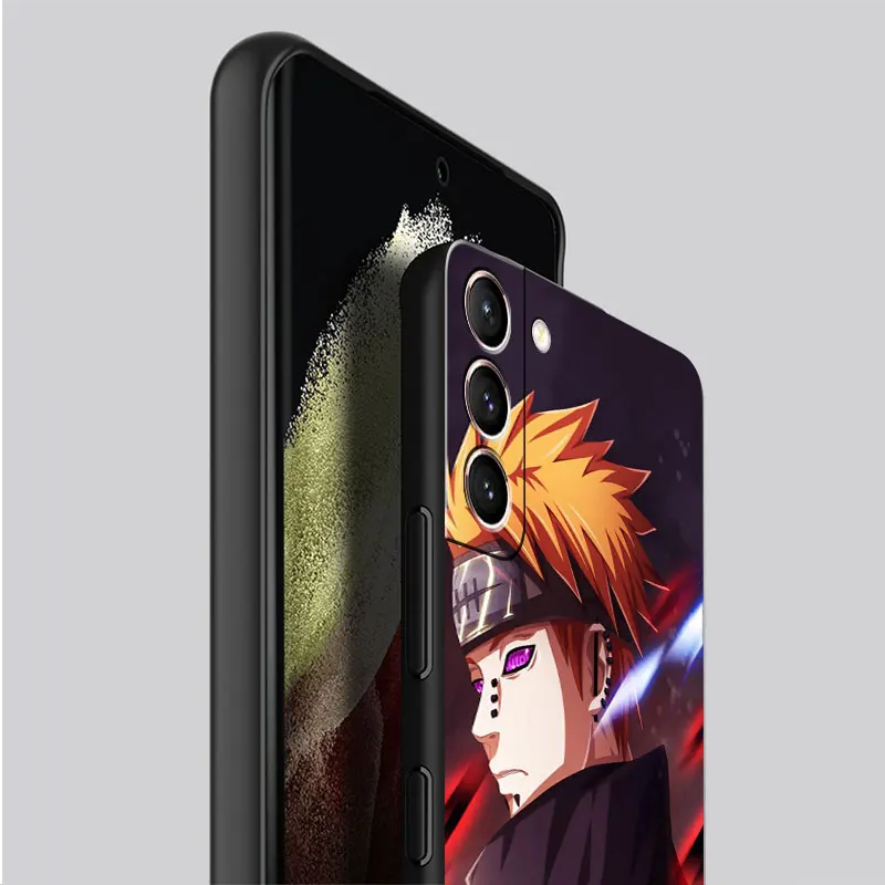 Naruto Akatsuki Capa de Telefone Nuvem Para Samsung Galaxy S23 S22 S21 S20  Ultra Plus FE S10 4G S10E Note 20 10 Plus Com Tampa De Cordão - AliExpress
