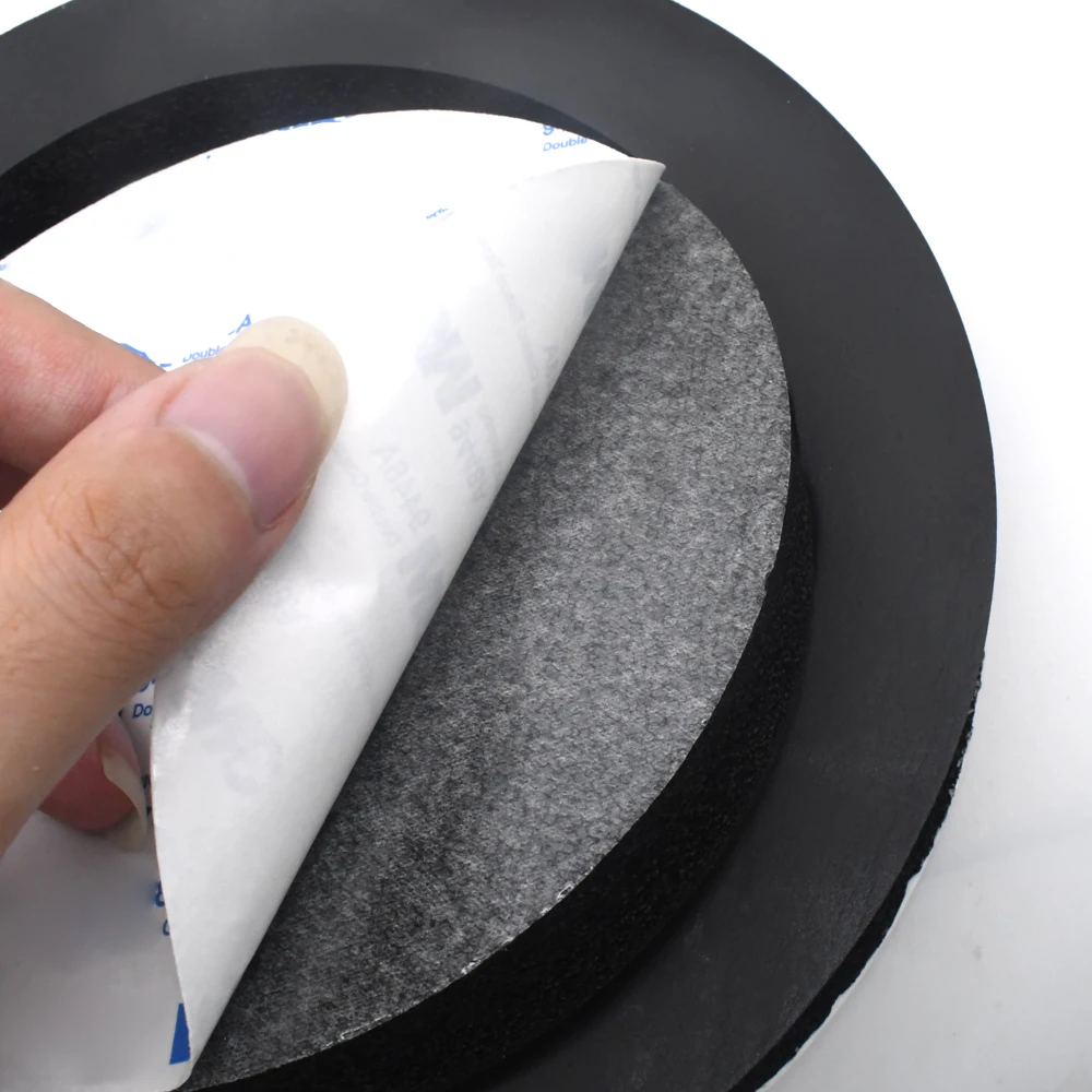 Soundproofing Cotton Sound Insulation Ring 4 5 inch Car Speaker Ring Bass Door Trim Sound Insulation Cotton Audio Speakers Insulation Ring Sound Self Adhesive Parts