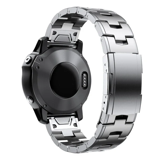 Garmin Titanium Quick Fit Metal Watch Band Bracelet - 22mm & 26mm