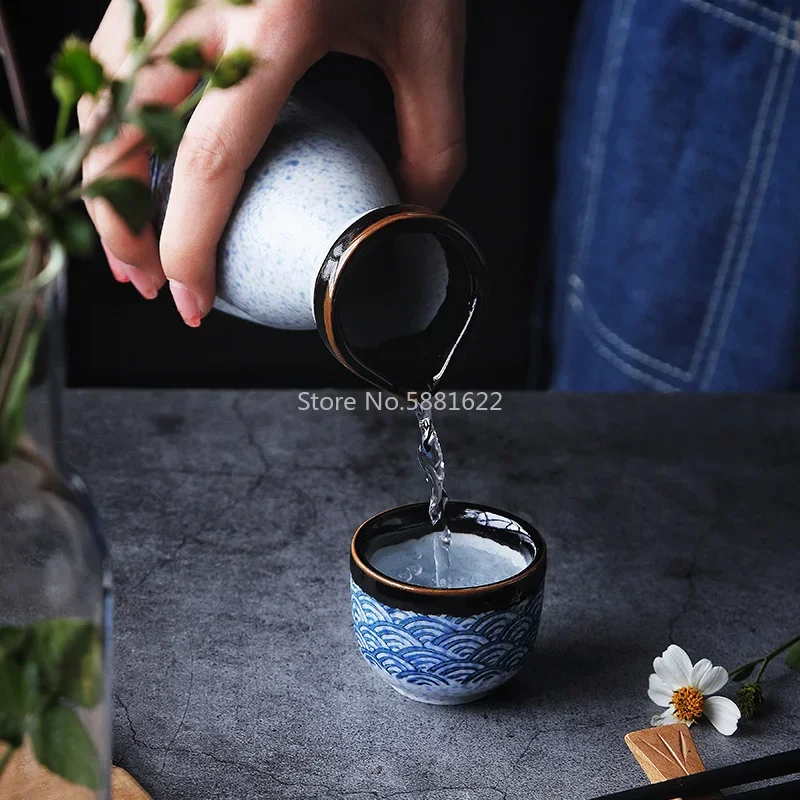 Japanese Style Sake Wine Warm Chinese Wine Set Home Ceramic Sake Set