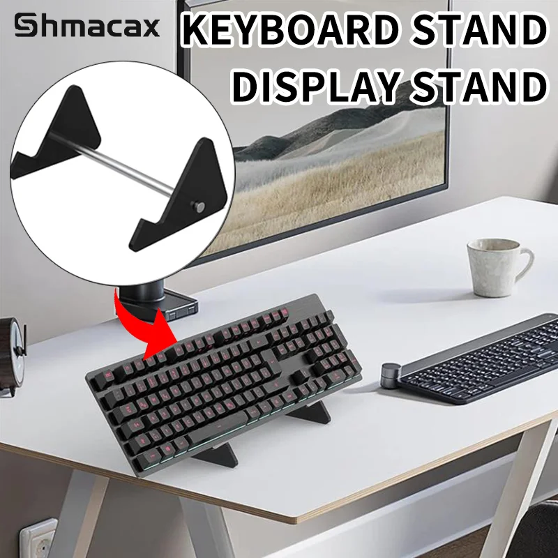 Keyboard Display Stand Transparent Acrylic Keyboard Holder Compute Mechanical Storage Stand For Room Exhibition Halls keyboard stand