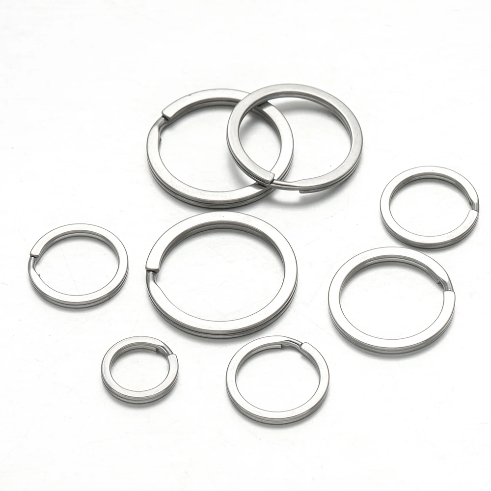 20 Stück/Los 12/15/20/25/28/30mm Schlüsselanhänger-Kreise aus Edelstahl, passend für DIY-Schlüsselanhänger-Ringe, Kreise und Zubehör zur Herstellung – Detail 2