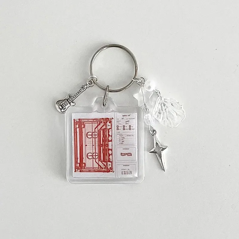 Handmade Aesthetic Wave to Earth Album Keychains