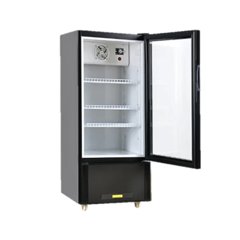 Bar Beer Can Cooler Display Freezer 3 Glass Door Beverage Refrigerator Upright Chilled Beer And Beverage Display Cabinet