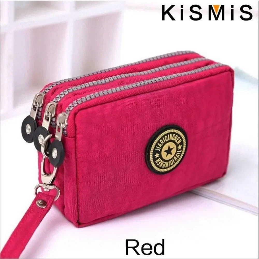Dreischichtige Reißverschluss-Geldbörse mit Hoher Kapazität, Wasserdichte Kleine Brieftasche, Unisex Tragbare Handtasche, Kosmetiktasche – Detail 14