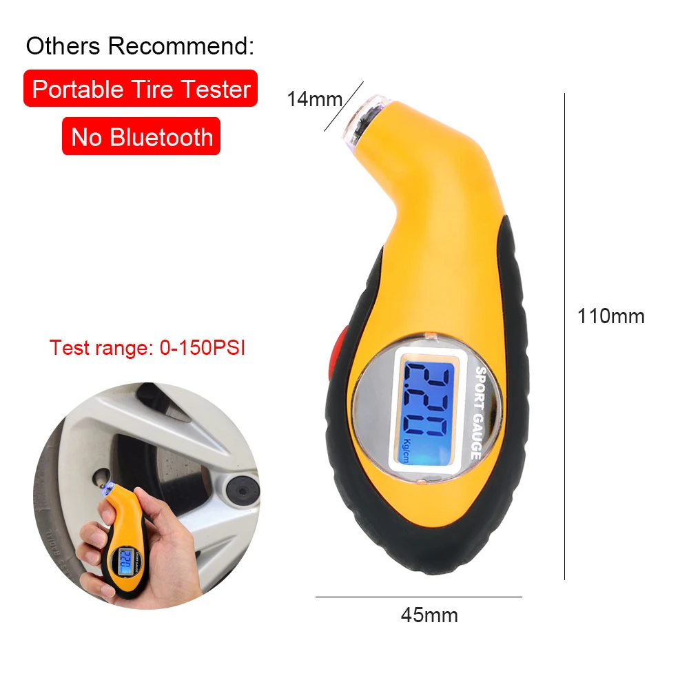 BLE TPMS Car Tire Pressure Sensors Bluetooth 4.0 5.0 Waterproof Android iOS Smart Alarm Tyre Monitoring Tools Auto Accessories