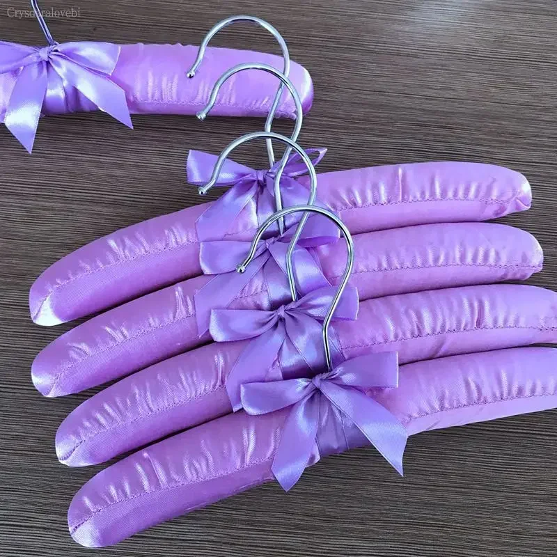 옷 컬러풀 옷걸이 걸이용 고리 실크 소형 플라스틱 고리 새틴 스펀지 랙 25cm 고품질 의류 캔디 컬러 옷걸이