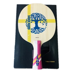 Stuor New Arrive YELLOW Carbon Inner Table Tennis Blade Table Tennis Racket Ping Pong Paddles Carbon Fiber Built-in CS FL Handle