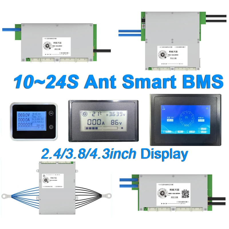 

New Version 10-24S Ant Smart BMS Single Layer Bilayer Protection Board for Lithium Battery 24V 300A LifePO4 Li-ion LTO BMS
