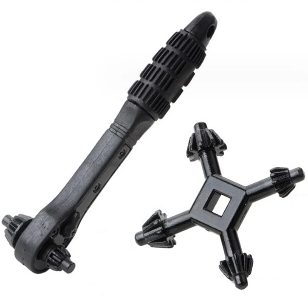

Durable Tight Spaces Wrench Ratchet Wrench Chuck Key Drill Fastening Tool Dual Use Lightweight Bolts Fasteners