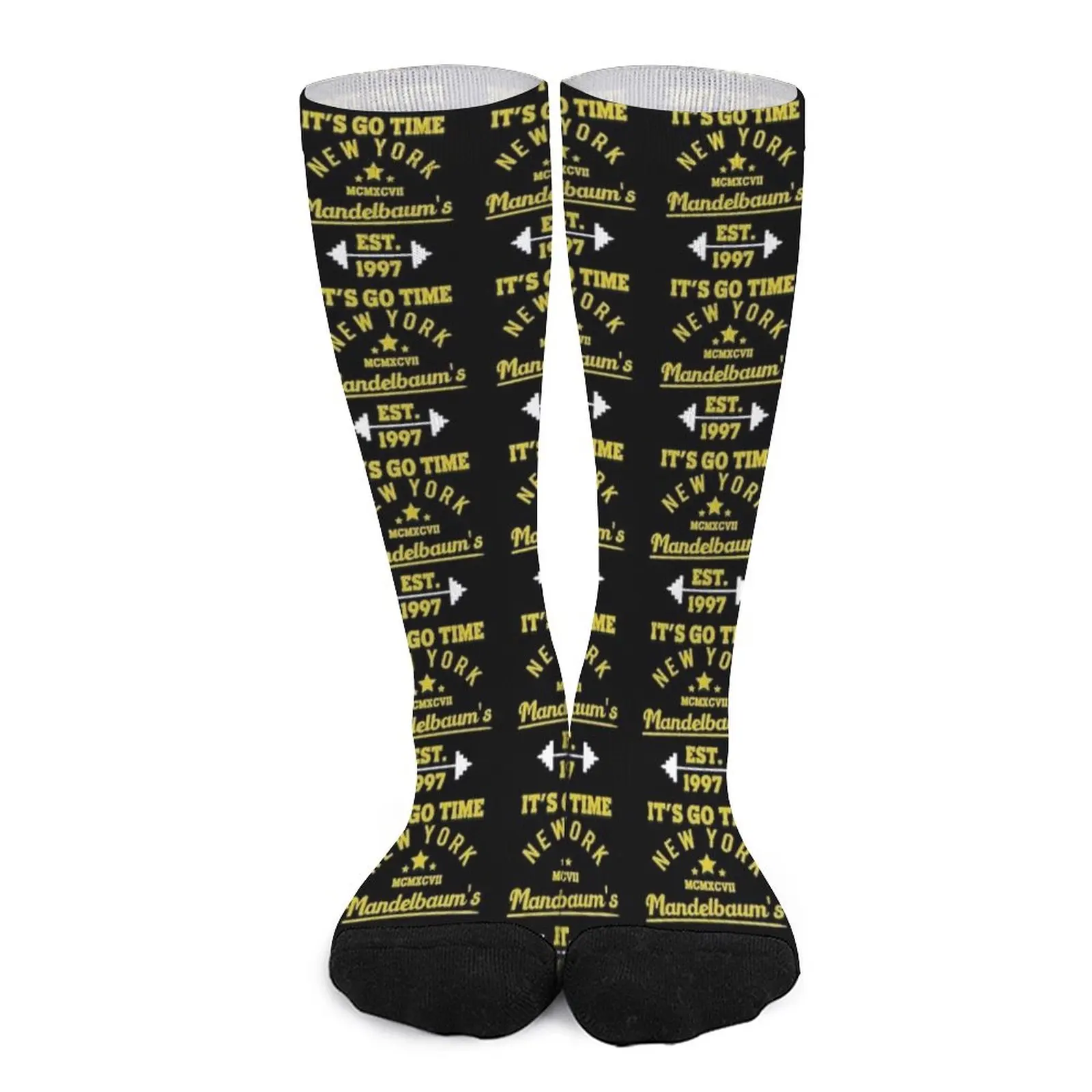 

Mandelbaum's Gym - It's Go Time! Essential T-Shirt Socks gym socks black socks Men′s sock Women's warm socks
