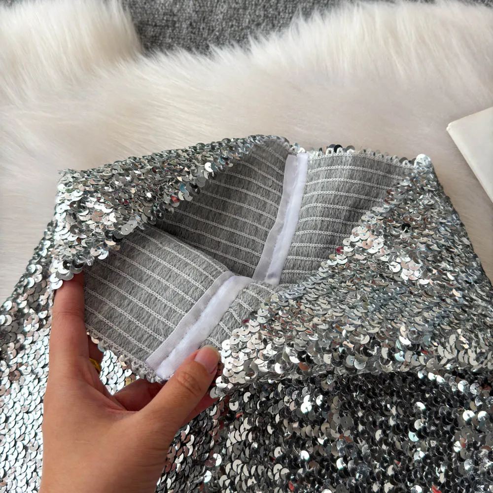 Shinny Sequins Short Pants Women Hot Summer High Waisted Female Booty Shorts Sexy Girl Streetwear Y2k Short Pants Dropshipping