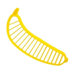 Eco-Friendly Premium Banana and Vegetable Slicer - Durable Plastic Kitchen Tool for Effortless Slicing (A)