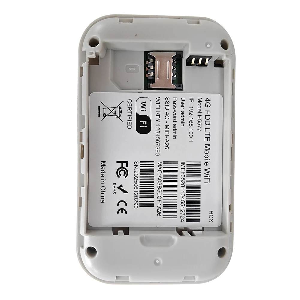 4G Pocket WiFi Router Portable Mobile Hotspot 150Mbps Wireless Modem with SIM Card Slot 4G Wireless Router Wide Coverage