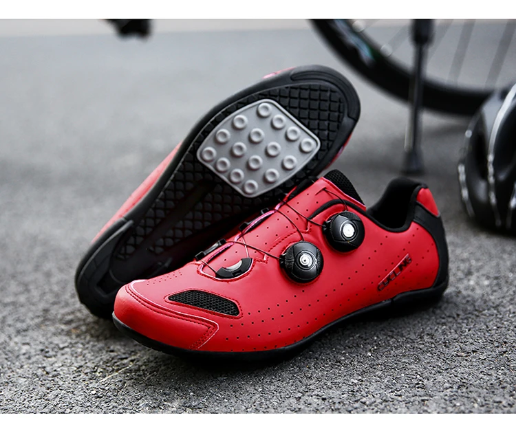 MTB Lock-Free Fahrradschuhe Flachpedal-Schuhe für Herren und Damen Indoor-Stiefel Fahrrad-Trainingsschuhe mit Gummisohle für Straßenradfahren – Detail 10