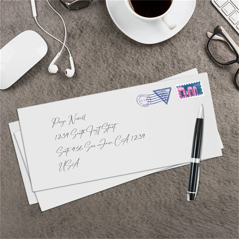 Windowless white envelope 10 # Secure Business Envelope Hold A4 paper Bill invoice Self Sealing Envelope 10-100Pcs mailing envelopes kraft paper envelopes