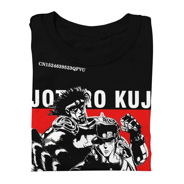 Jojo aventura bizarra jotaro kujo camiseta masculina camisetas gráficas emo  roupas dio brando tshirt algodão gótico anime roupas - AliExpress