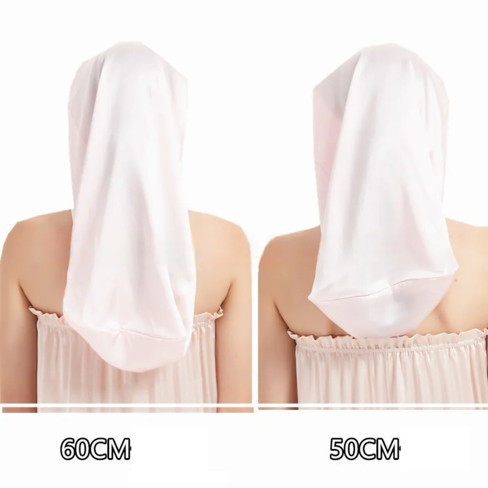 16 momme mulberry silk long bonnet for long hair