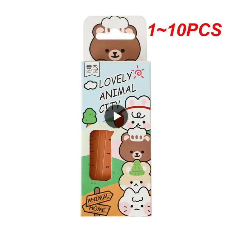 

1~10PCS Mr. PaperBox Cartoon Animal Bookmark Cute Bear Kitten Student Ruler Bookmark Students Supplies