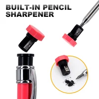 2.8mm Deep Hole Carpenter Pencil Set Metal Mechanical Scriber with Built-in Sharpener Colorful Refills Woodworking Marking Tool 5