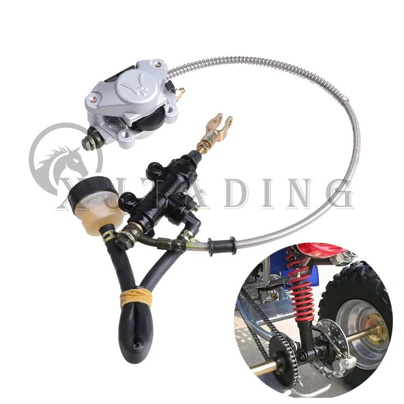 

Hydraulic Rear Disc Brake Caliper Master Cylinder Pump kit For 150cc 200cc 250cc 300cc ATV UTV Buggy Quad Dirt Bike Accessories