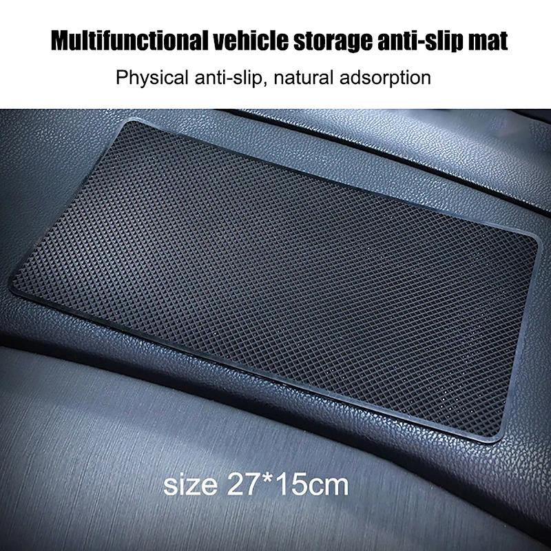 Car Dashboard Sticky Anti-Slip Mat Car Styling Interior Non Slip Mat Heat Resistant Dashboard Phone Sunglasses Holder