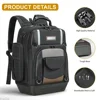 WINHUNT 2025 New Heavy Duty Tool Bag Thickened Tool Backpack with Plastic Bottom for Organizer Electrician Man Gift 6
