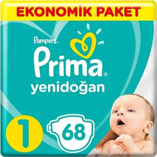 Pampers Diapers New Baby 1 Size 68 PCs Newborn Economic Package
