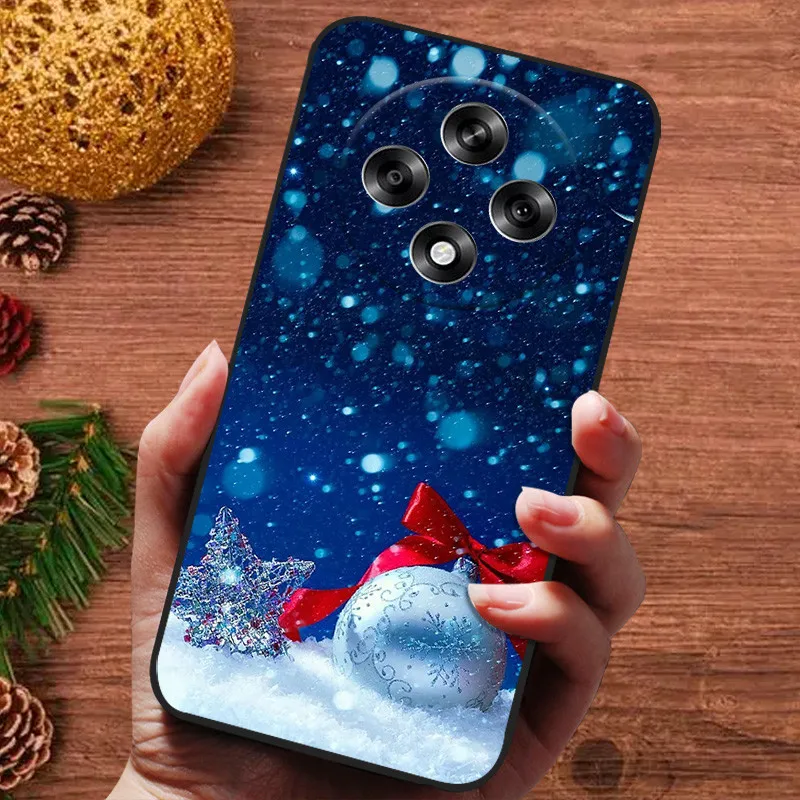 Festive Christmas Soft Silicone Bumper Back Cover
