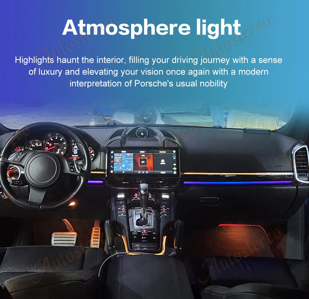 Auto Stereo Carplay Android 13 For Porsche Cayenne 2010-2017 Car GPS Navigation
