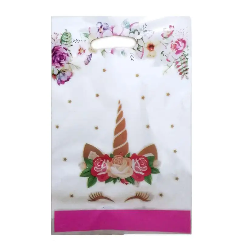 Gemischte Einhorn-Geschenktüten Papierbox Süßigkeiten-Keks-Verpackungstasche Kinder Mädchen Einhorn-Thema Geburtstagsparty Dekorationszubehör – Detail 5