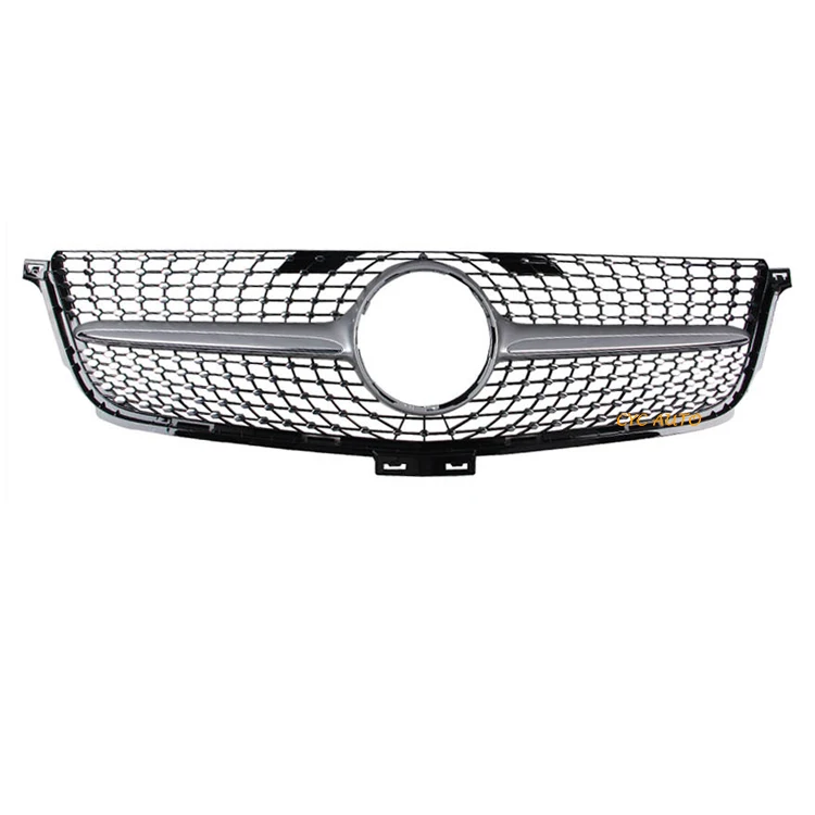 

Chrome color ML class W166 diamond grille auto accessories for Mercedes Benz 2013 2014 2015