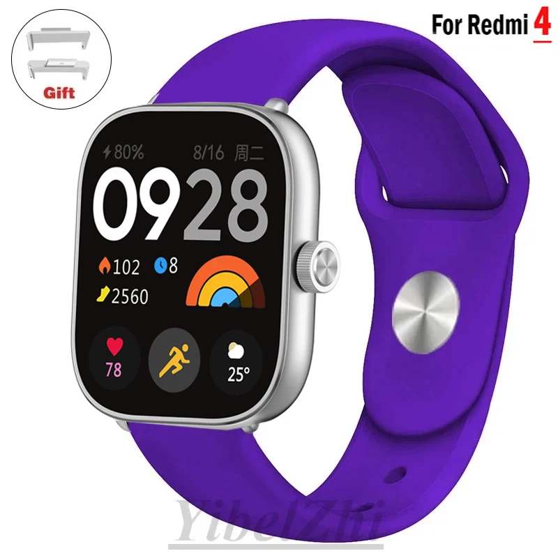 Soft Silicone Sport Bracelet Strap for Smartwatch Wristband Accessories