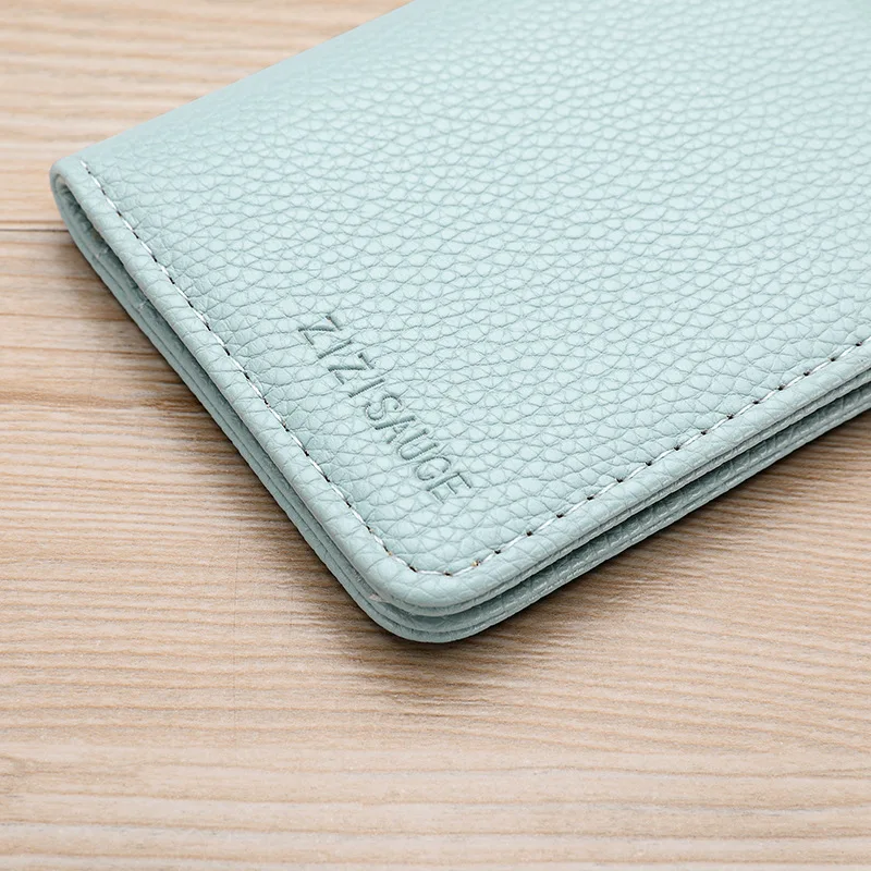 럭셔리 카드 지갑 휴대용 가죽 카드 케이스 범용 은행 신용 ID 버스 카드 홀더 여행용 정리 지갑 여성 남성용