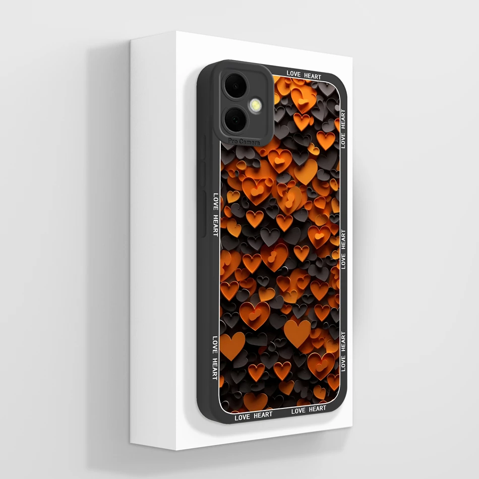 Abstract Design Soft Silicone Bumper Case with Camera Protection