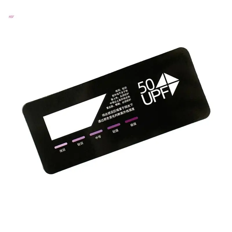 

UV Test Card Quick Test UPF Sensor Easy Measurement Quick Detection for Skin for Protection Color Deeeper UV for Stronge