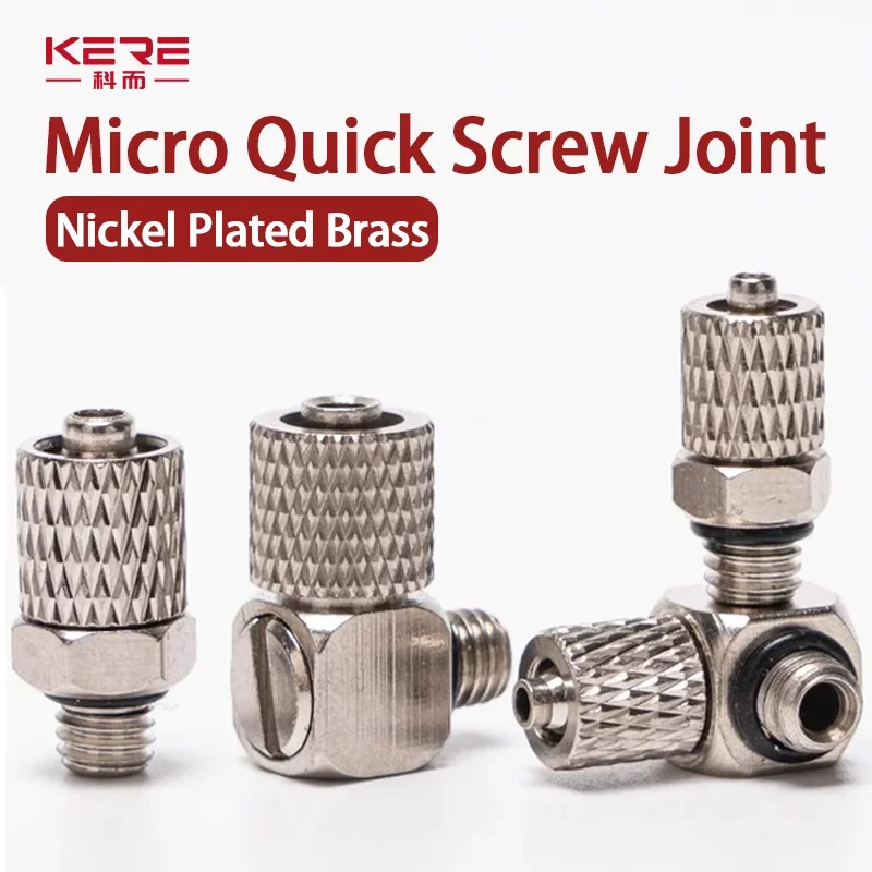 

10Pcs Male Thread Mini Pneumatic Pipe Connector Screw Through Quick Fitting 3mm 4mm 6mm OD Air Tube Fast Twist Joint