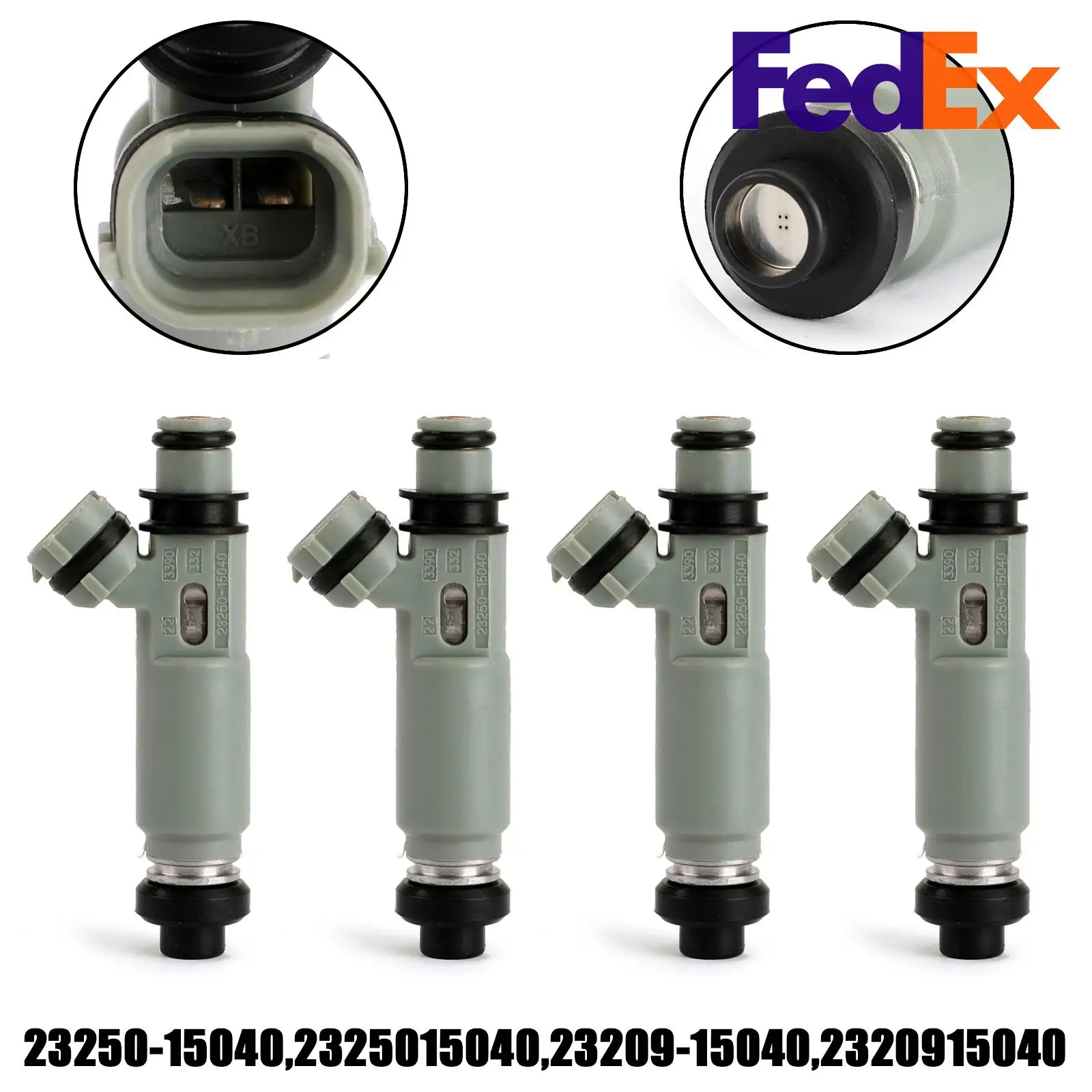 

Artudatech 4PCS fuel injectors 2325015040 23209-15040 For Corolla AE11 4AFE Soluna AL50 Corona 23250-15040 Car Accessories