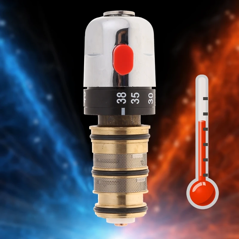 

Brass Thermostatic Mixer Tap Bathroom Faucet Temperature Mixer Control
