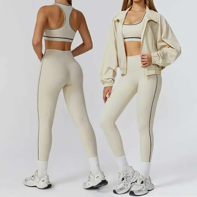 Yoga Set 2/3PCS Sports Outfits Women Clothes Fitness Tracksuit Gym Legging Workout Long Sleeved Female Bra Yoga Suit Sportswear Yoga Set 2/3PCS Sports Outfits Women Clothes Fitness Tracksuit Gym Legging Workout Long Sleeved Female Bra Yoga Suit Sportswear
