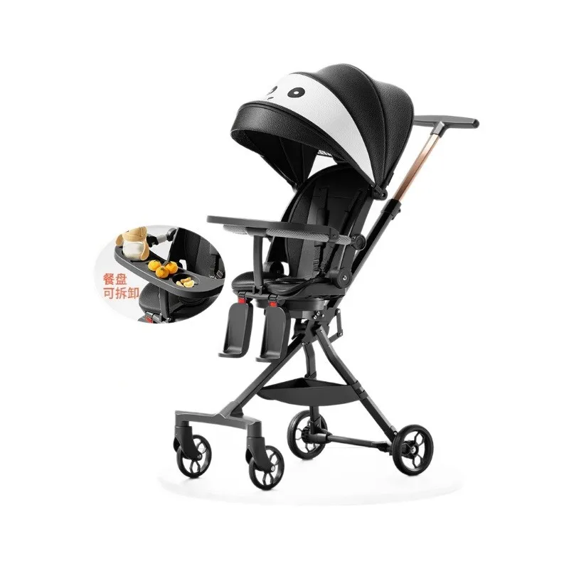 عربات أطفال بأربع عجلات Baby Walking Tool Trolley 0-6 Years Old Can Sit and Lie Infants Baby Four-Wheeled Cart