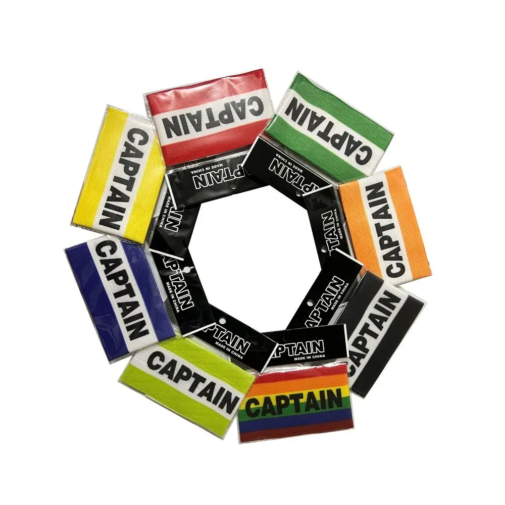 thumbnail image 1 of Brazalete de capitán de fútbol ajustable, brazalete deportivo antideslizante, brazalete de visibilidad antideslizante, brazaletes de equipo, unidad de jugador, 1 of 5