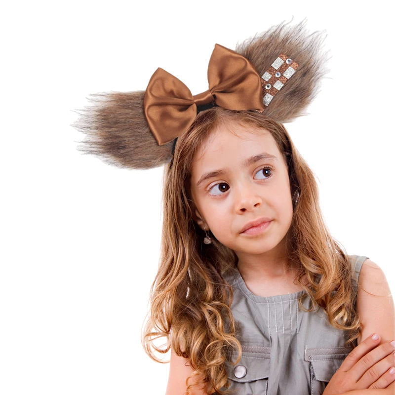 Niedliche 3,3" Minnie-Mickey-Ohren-Stirnbänder aus elastischem Material, modische Glitzer-Haarbänder für Neugeborene, verstellbare Haarbänder, Baby-DIY-Haaraccessoires für Festivals und Reisen. – Detail 22