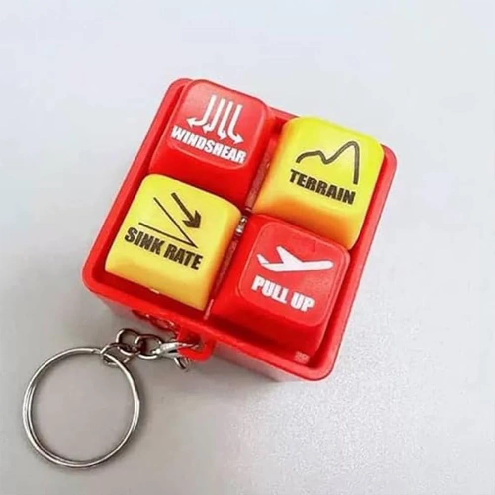 Emergencies Purse Ornament with LED Light Warning Sound Simulator for Aviation Fans Handbag Women Men